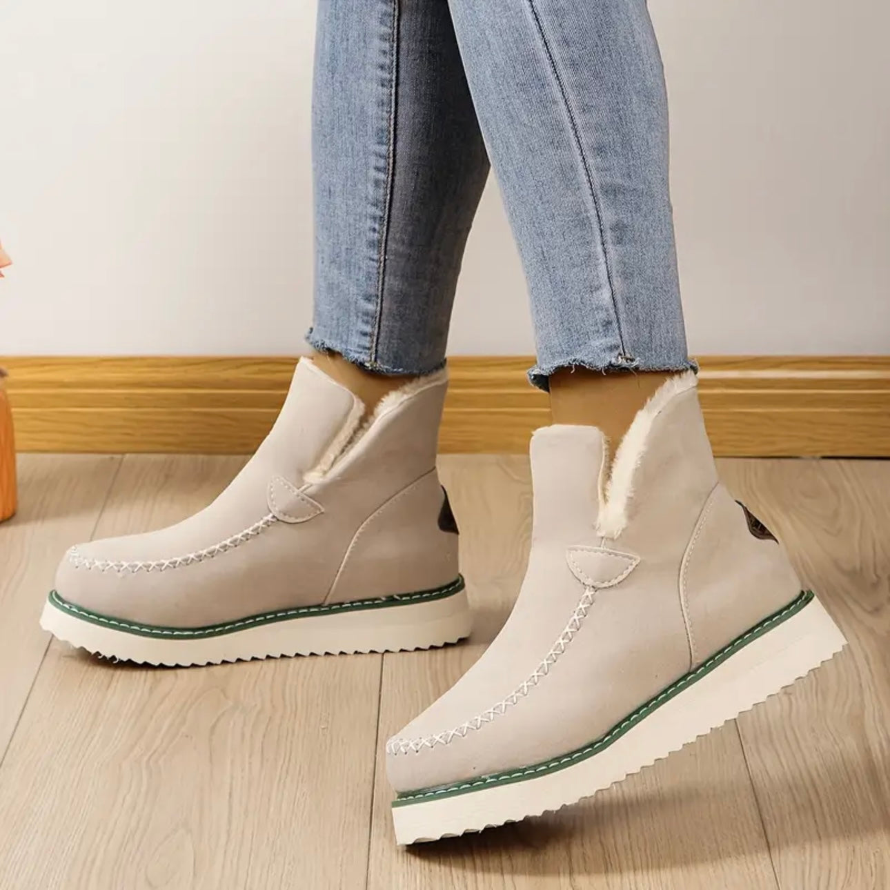 Frosted Suede Booties