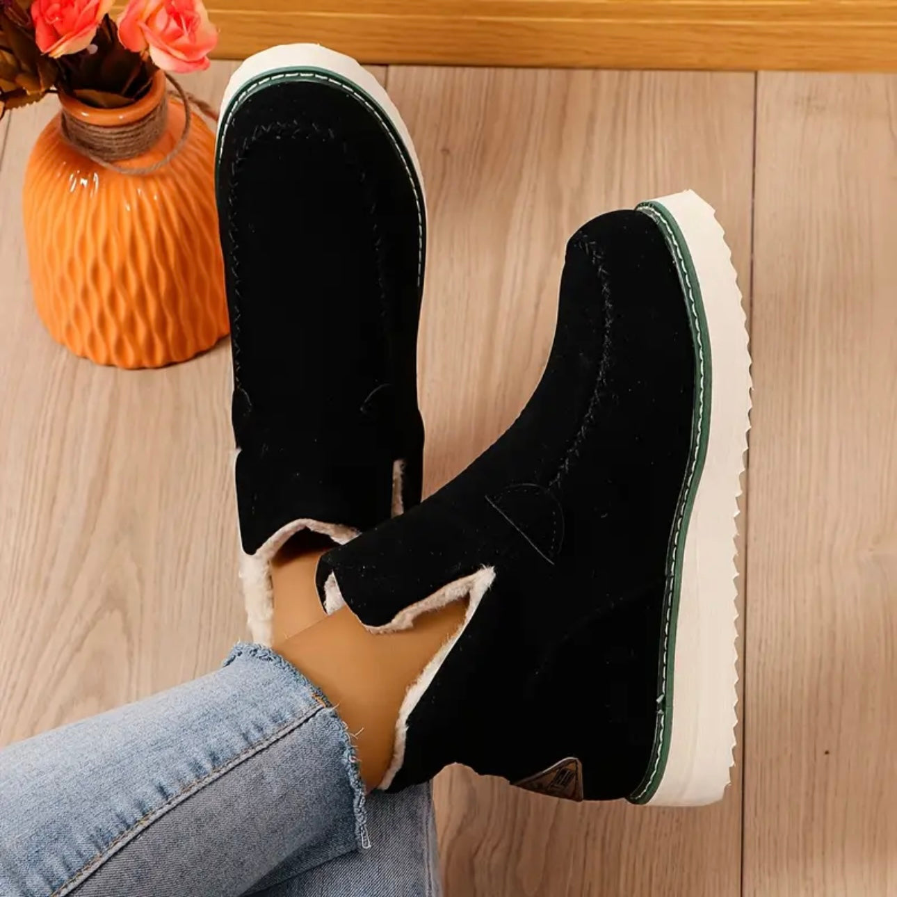 Frosted Suede Booties