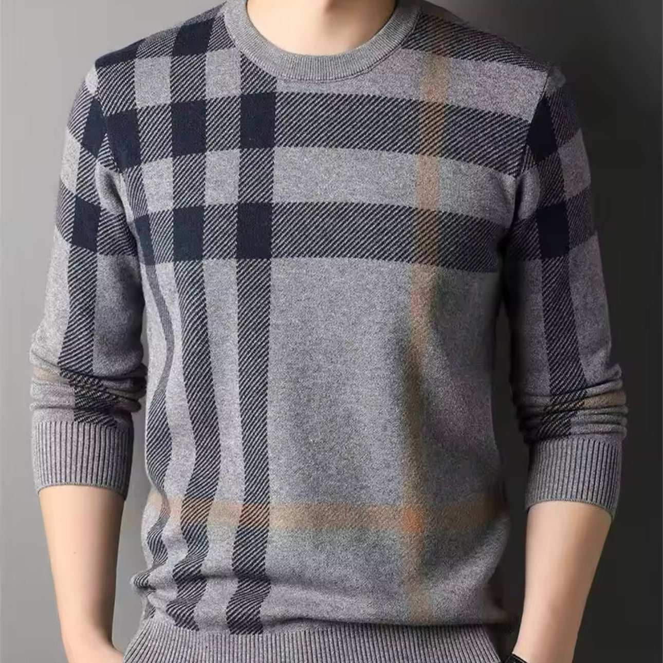 Regal Check Sweater