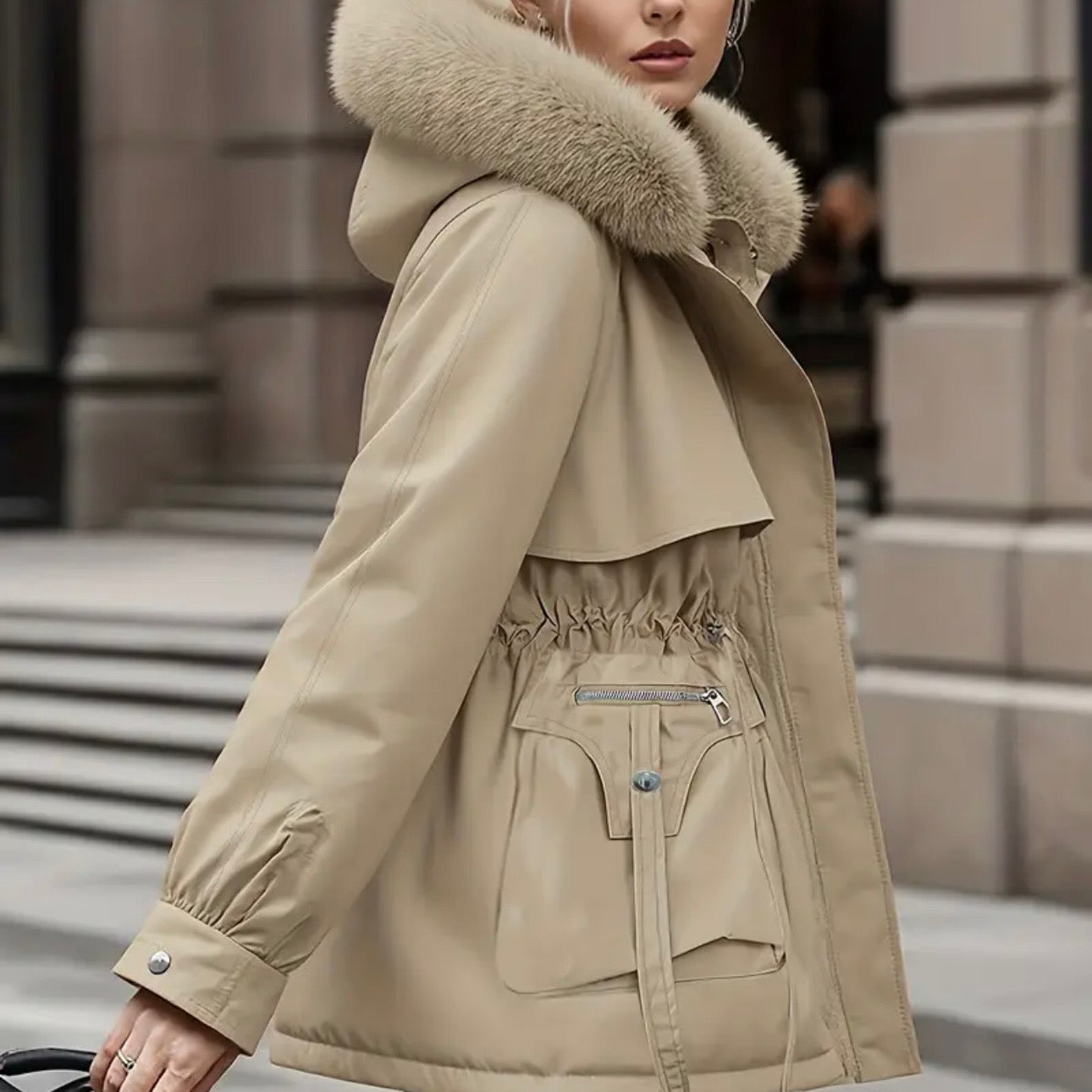 Winter Luxe Hooded Coat