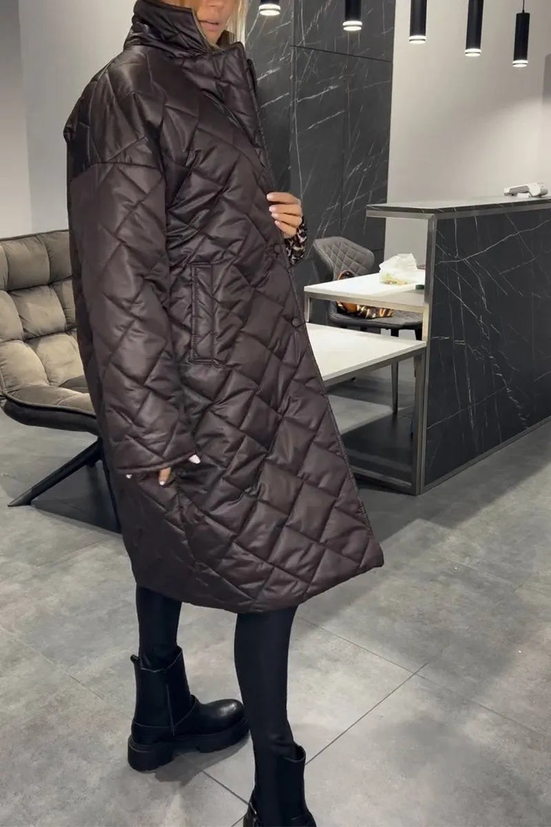 Leopard Quilted Coat