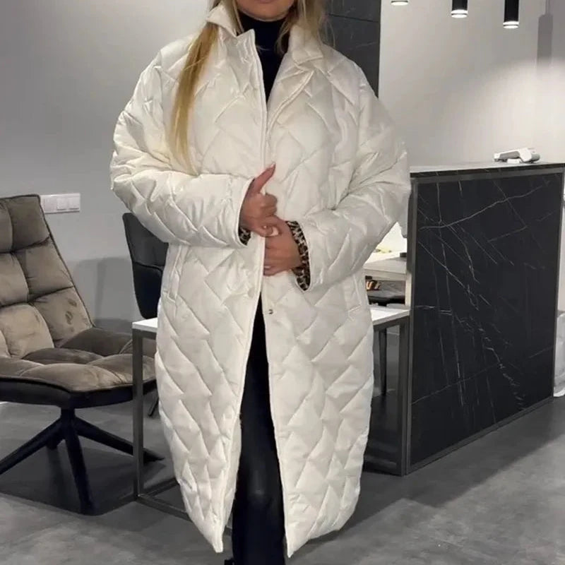 Leopard Quilted Coat