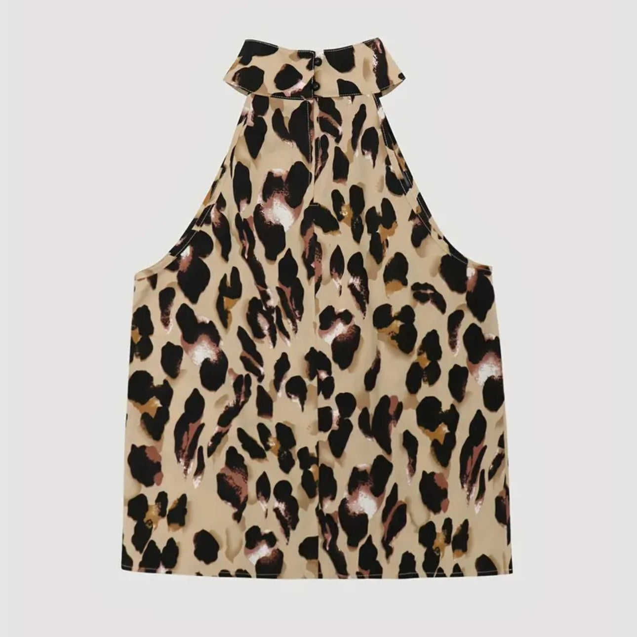 Leopard Halter Top