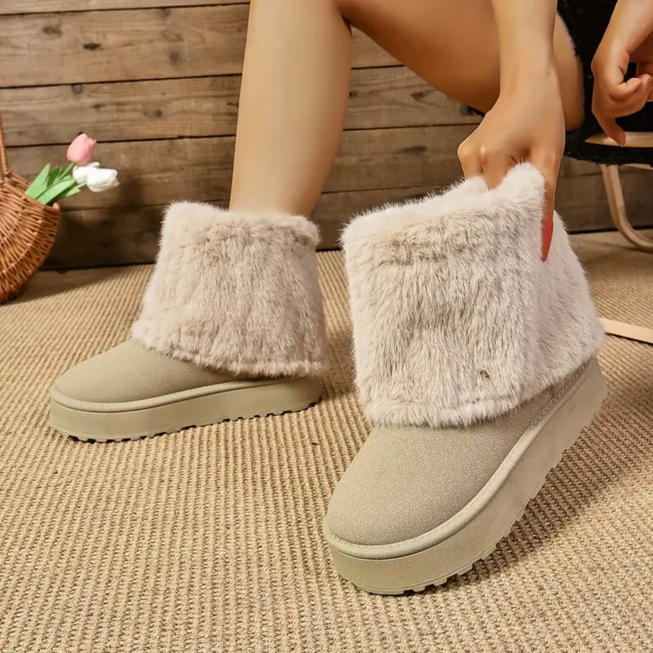 Dolce Fur Boots