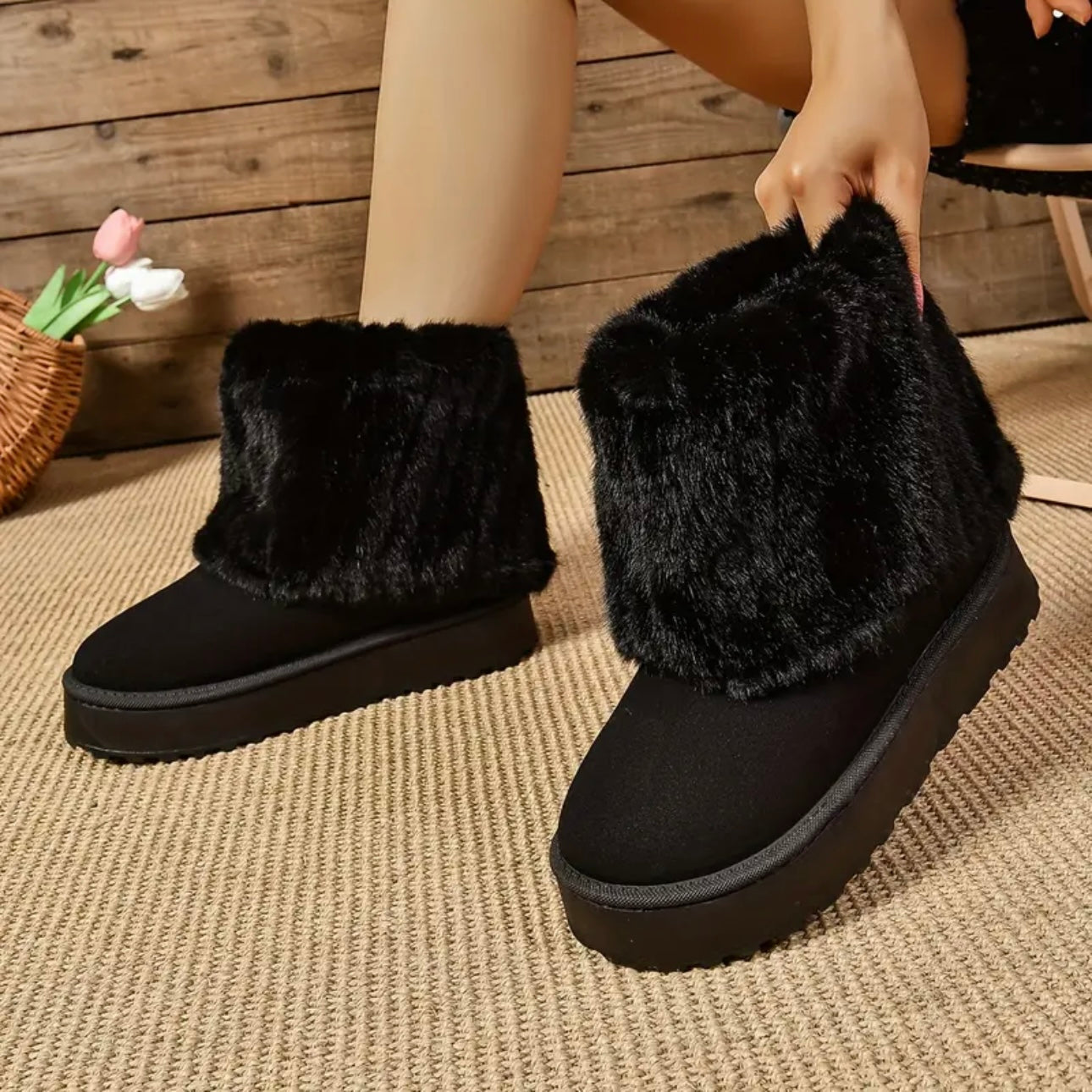 Dolce Fur Boots