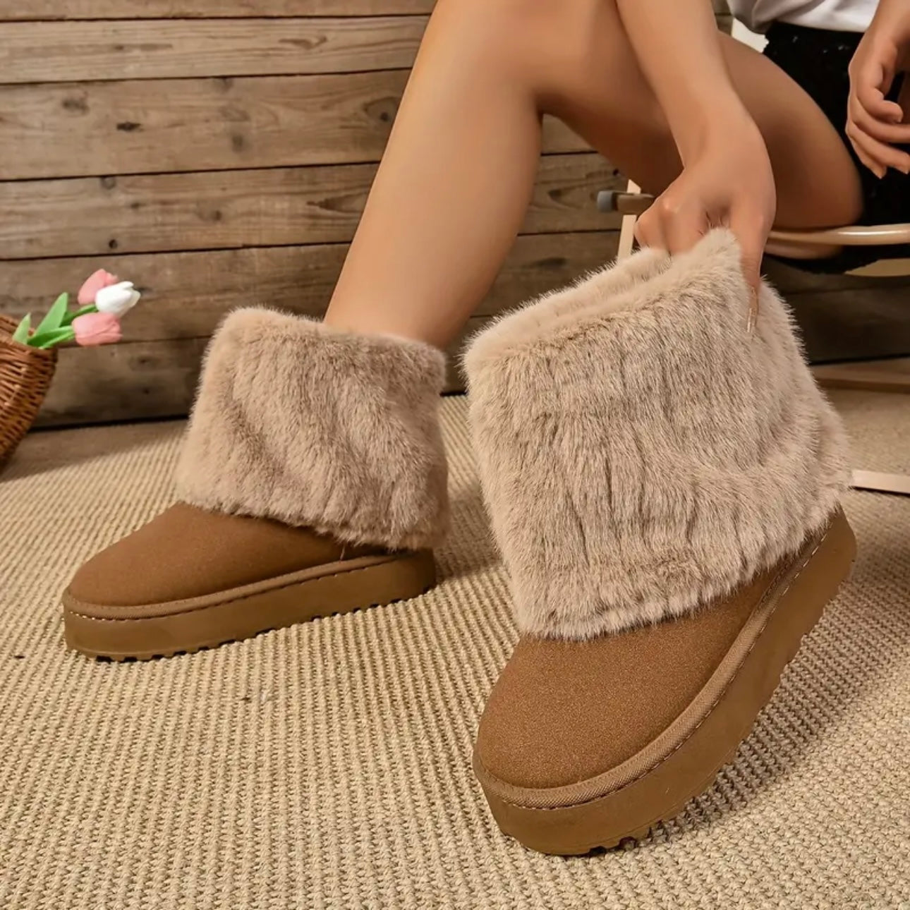 Dolce Fur Boots