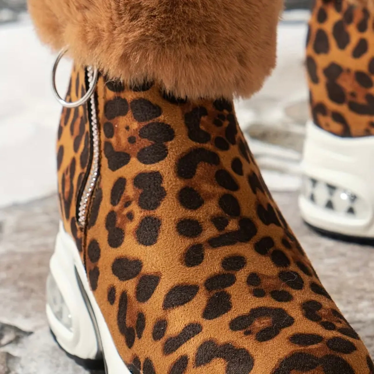 Leopard Winter Boots