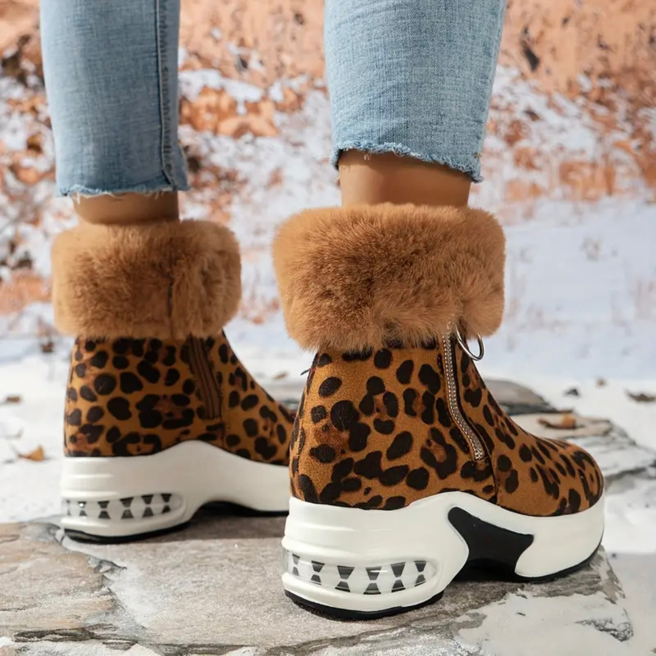 Leopard Winter Boots