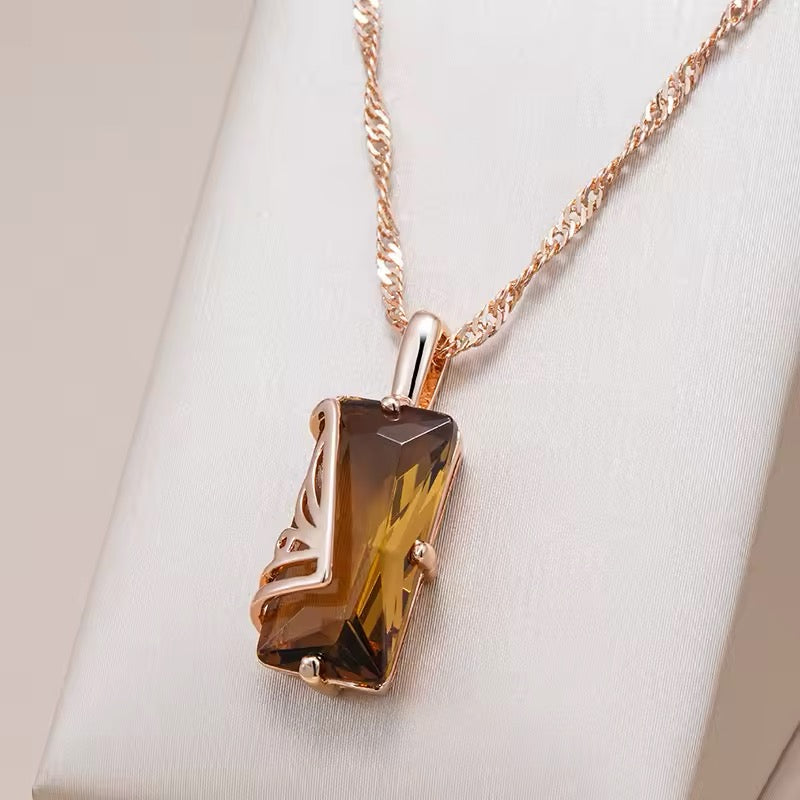 Crystal Pendant Necklace