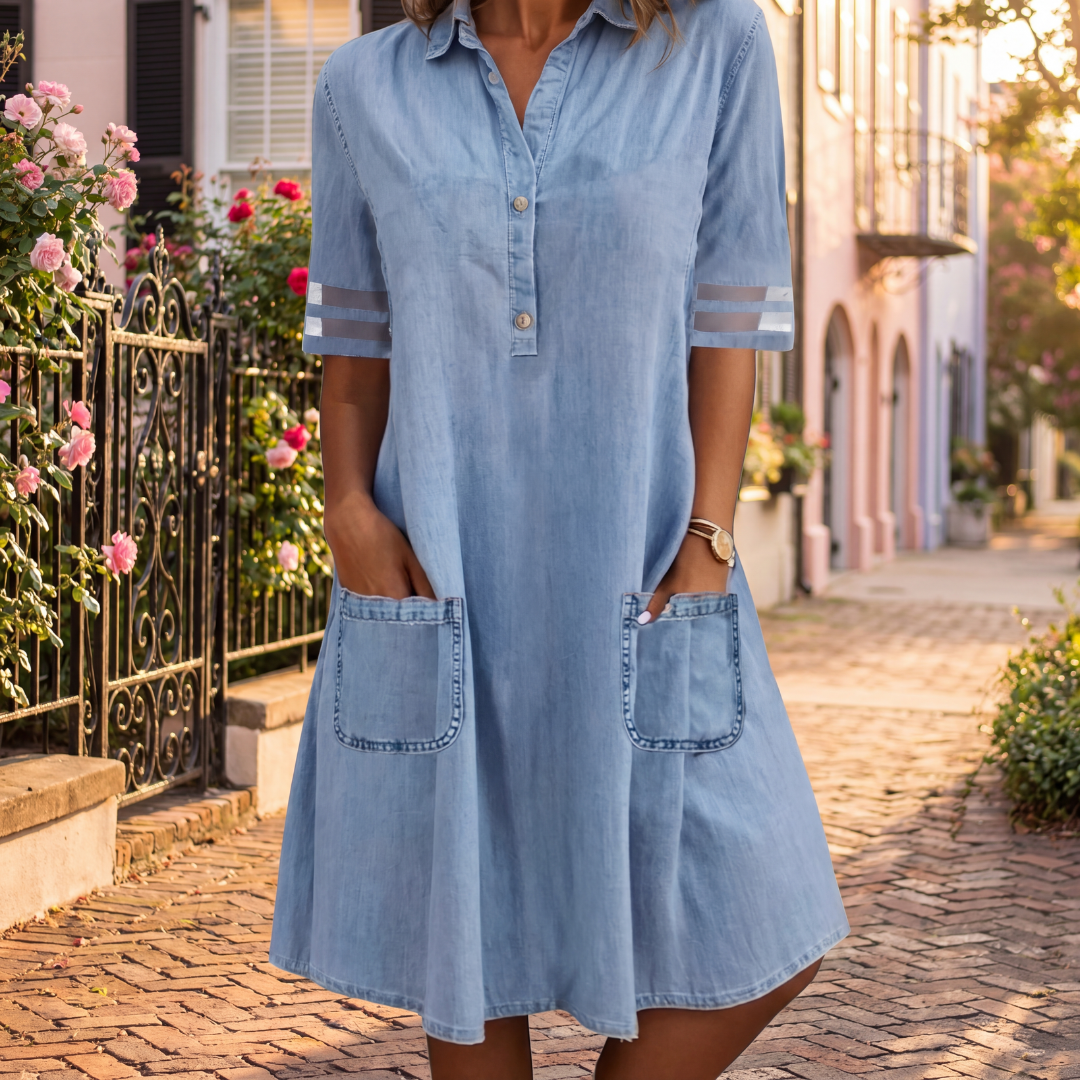 Flattering Denim Dress